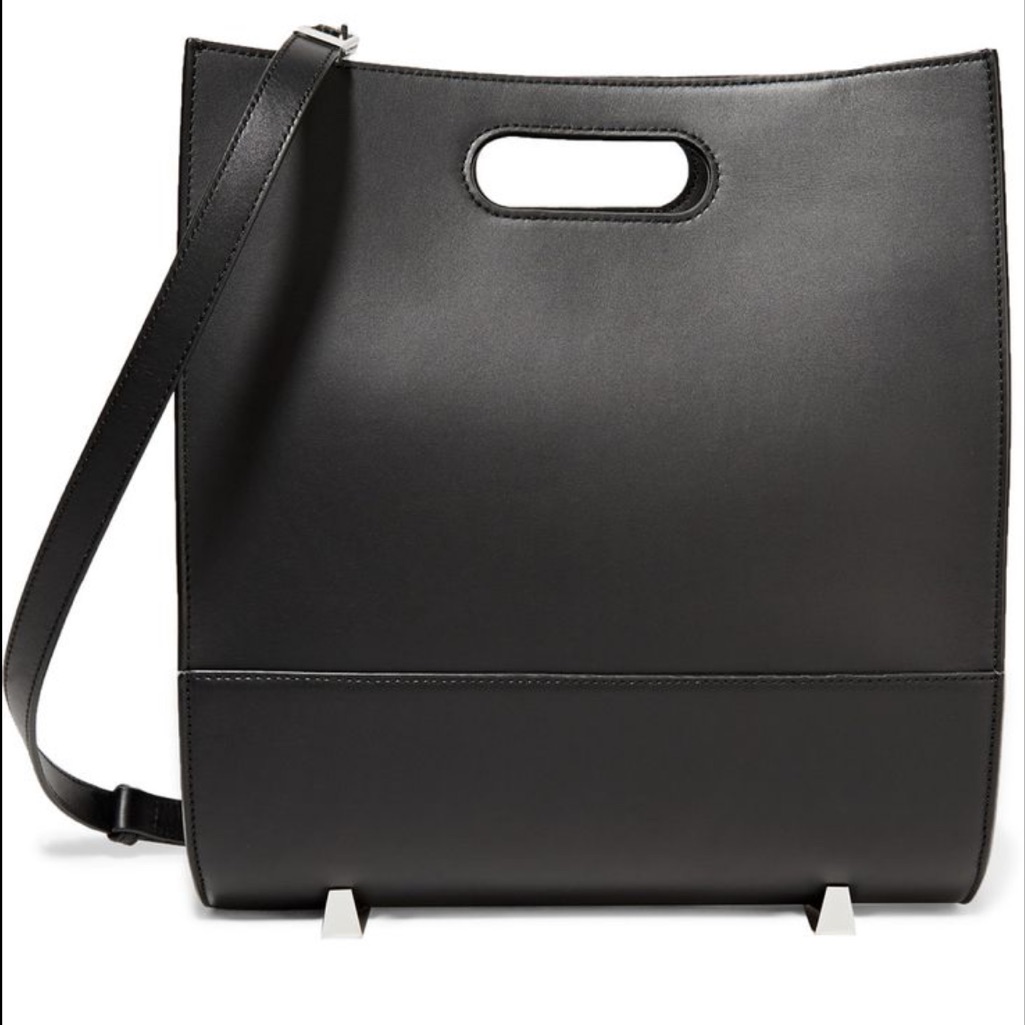 Alexander Wang Black Leather Chastity Shoulder Tote